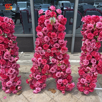 Lettres géantes SMS en forme de fleur, lettres autoportantes pour mariage, lettres florales pour mariage, panneau pour douche nuptiale, décoration pour événements estivaux