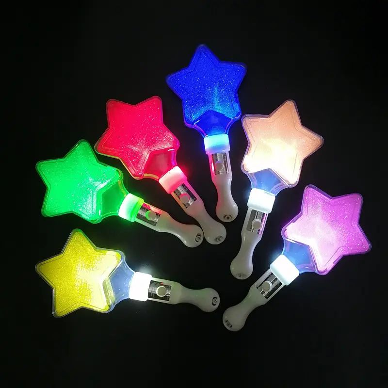 Wholesale custom color concert glow sticks star cheering sticks flash sticks