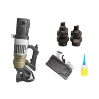 Machine à poinçonner l'acier électrique en acier inoxydable ODETOOLS NMHP-25E 220V/110V, poinçonneuse hydraulique manuelle en forme de T