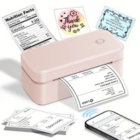 Offre Spéciale – Imprimante Thermique Portable 4x6 USB+BT pour Étiquettes d'Expédition (Noir, Blanc, Rose) – Idéale pour la Logistique d'Entrepôt