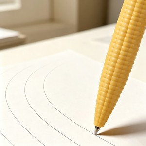 <span class=keywords><strong>Stylo</strong></span> bille en plastique en forme de maïs, type clic, avec logo personnalisé, pointe gel 0,5 mm, idéal <span class=keywords><strong>pour</strong></span> les études quotidiennes et le travail de bureau - Product Image 2