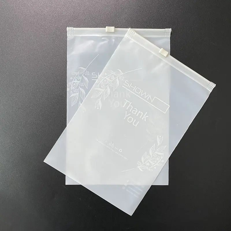 Custom Plastic Clear Ziplock Bags OPP/PE/PVC Shipping Bags For Clothes