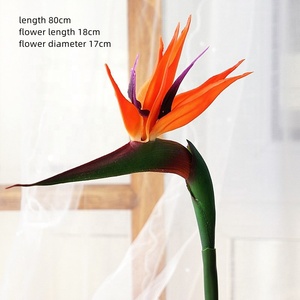 Plante artificielle de haute qualité, tige <span class=keywords><strong>Strelitzia</strong></span>, oiseau du paradis, <span class=keywords><strong>fleurs</strong></span> pour Arrangement de <span class=keywords><strong>fleurs</strong></span> intérieures, décor - Product Image 6