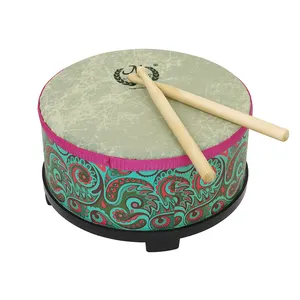 Dunhuang Ethnic Indians Pattern New High Percussion Instrument Orff Bongo Drum Floor Drums