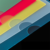 Dossier Transparent en plastique pp pour documents, pochette en forme de L, dossier en plastique, étanche, personnalisé, vente en gros