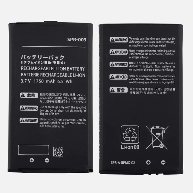 SPR-003 Battery Replacement for Nintendo 3DS XL/New 3DS XL LL Game Console 3.7v 1750mAh 6.5Wh New Rechargeable Battery Pack