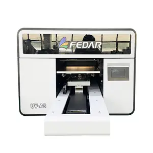 เครื่องพิมพ์อิงค์เจ็ททรงกระบอกแบบดิจิทัลขนาดเล็กตั้งโต๊ะเครื่องพิมพ์ยูวี DTF 3200U1ขวดแบบแฟลตไซส์ A3เครื่องพิมพ์ยูวีเคลือบเงา