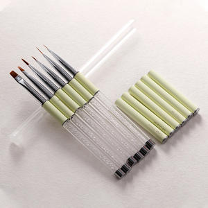 Herramientas Profesionales para Uñas: Pincel de Pelo Kolinsky con Punta Diagonal Plana para Terapia de Luz, Esculpido de Cristal, Pintura, Dibujo y Grabado - Product Image 2