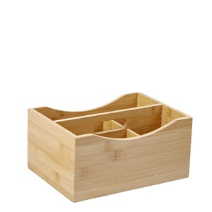 Boîte de rangement de cuisine en bambou, organisateur multifonctionnel pour épices, porte-brosse à dents, porte-pinceaux, profondeur de 8 à 11,9 pouces - Product Image 5