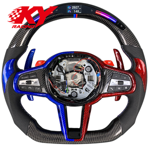 Volant en fibre de carbone avec écran LED pour BMW LCI M340i G22 G42 G29 G20 G21 G23 G26 G80 G81 G82 2018 - 2025 - Product Image 1