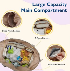 <span class=keywords><strong>Sac</strong></span> de voyage grande capacité pour couches et accessoires bébé, <span class=keywords><strong>sac</strong></span> d'hôpital pour l'accouchement - <span class=keywords><strong>Sac</strong></span> à bandoulière essentiel pour maman - Product Image 3