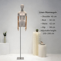 Maniquí de Mujer de Medio Cuerpo para Exhibición de la Parte Superior del Cuerpo, Personalización de Fábrica, Tendencia de Moda, Venta Caliente