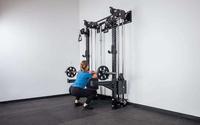 Máquina de Cable Ajustable para Entrenador Funcional de Gimnasio en Casa Montado EN LA Pared con Sistema de Polea, Máquinas de Selección de Carga de Pin