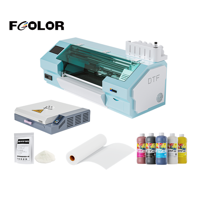 FCOLOR WIDE FORMAT A3+ 35CM DTF Printer 13.8Inch for Hoodie Sweatshirt One Pass Printing with White Ink System