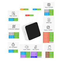 ESP32-C6 Papan Pengembangan Layar Sentuh AMOLED 2,16 inci Resolusi 480 * 480 16,7 Juta Warna Mendukung Mikrofon Ganda