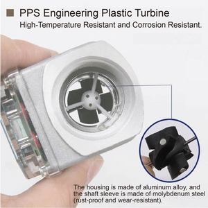 Pulse <strong>Output</strong> Industrial IP65 Display High Accuracy 1.5" 1" <strong>3</strong>/4" Water Diesel Threaded Digital <strong>Turbine</strong> Flow Meter - Product Image 4