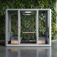 UNIBOOTH Cabina Acústica Resistente de Aluminio con Aislamiento de Sonido de 30dB, ISO 23351, Ignífuga, de Montaje Rápido, para Espacios de Trabajo Compartidos y Estudios, OEM ODM