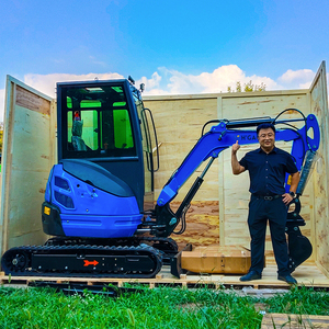 Miniexcavadora <span class=keywords><strong>de</strong></span> 2000 kg con Accesorios, Pequeña Excavadora Tipo Caterpillar con Hoja <span class=keywords><strong>de</strong></span> Bulldozer, Equipada con Motor Kubota - Product Image 6