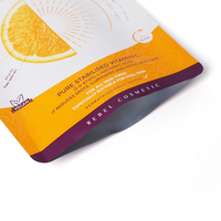 Sachets personnalisés imprimés thermoscellables à trois soudures en aluminium pour masques faciaux et emballages de cosmétiques pour soins de la peau