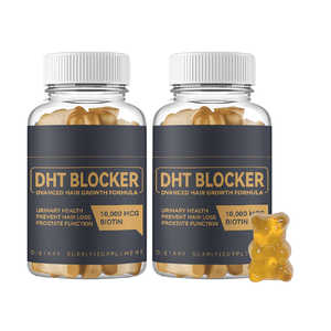 Vitamine Gummies Haarwuchs Nahrungs ergänzungs mittel, das DHT-Rezeptoren blockiert und Haarausfall zusätze verhindert - Product Image 3