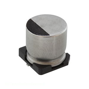 ตัวเก็บประจุแบบติดผิว (Surface Mount Capacitor) รุ่น Original CAP ALUM 390UF 20% 35V SMD 35TKV390M10X10.5 390 ยูเอฟ - Product Image 1