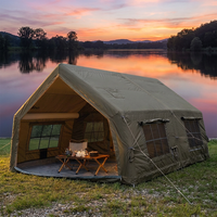Harga Pabrik Langsung Tenda Rumah Tiup 17.2m² 600D Oxford Tahan Air Tugas Berat Tenda Camping Luar Ruangan Empat Musim Satu Set