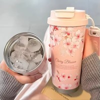 Tasse à café réutilisable à isolation thermique sous vide en acier inoxydable 530 de 316 ml, gobelet à double paroi réutilisable avec couvercle
