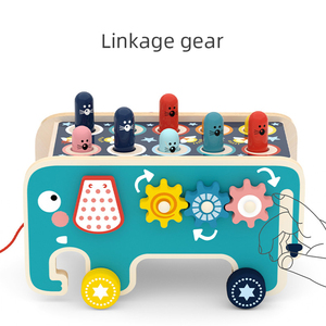 Giocattolo per bambini Montessori in legno whac-a-mole giocattolo multifunzionale Beat Slide giocattoli educativi per bambini con regalo sensoriale educativo per l'apprendimento precoce - Product Image 4