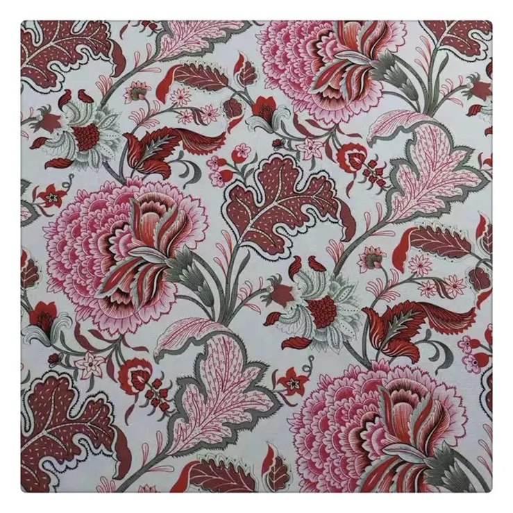 Vải Nhung Lông Đồ Nội Thất In Hoa Nhuộm Sợi Polyester 100
