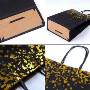 Bolsas de Papel Kraft Bronceadas con Asa para Fiestas, Bodas, Cumpleaños y Celebraciones - Product Image 2