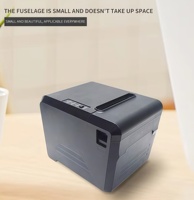 Impresora Térmica sin Tinta de 3 Pulgadas y 80 mm, sin Batería, Compatible con Conexión a Escritorio, Impresión de Recibos con Cortador Automático