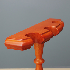 Wooden <b>Pipe</b> <b>Stand</b> 3 Position Roman Style Upright Solid Wood Tobacco <b>Pipe</b> Holder - Product Image 4