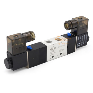 Vanne solénoïde à cinq voies à deux positions SXQD 4V230 08C pour commande de cylindre, tension AC200 - Product Image 2