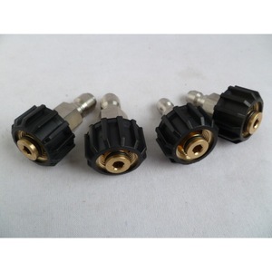 Connecteur rapide ultra haute pression pour pistolet à eau de lave-auto 3/8 externe et 1/4, connecteur rapide dans le kit d'outils de lavage - Product Image 3