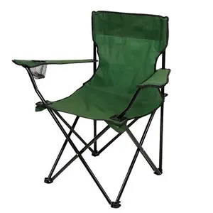 Cadeira dobrável com suporte de copo, venda quente, leve, para praia, pesca, acampamento, com ventosa