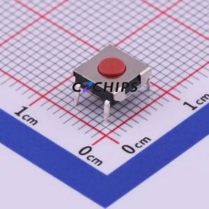 K2-1157DP-B4CW-01 Tactile Switch Through hole Component (THT) Switch 2.5N Through Hole 6.4mm 6mm - Product Image 1