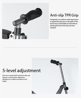 Déambulateur pliable réglable en hauteur, assistant de marche robuste en aluminium, dispositif léger pour la marche quotidienne sur de courtes distances pour les personnes âgées