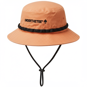Sombrero de pescador de algodón de diseñador con parche bordado, sombrero de pescador con hilo de ala ancha, sombrero de cubo de playa al aire libre de moda Unisex - Product Image 5