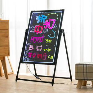 Rõ ràng Tempered Glass <span class=keywords><strong>LED</strong></span> tin nhắn bằng văn bản Hội Đồng Quản Trị chiếu sáng xóa được Neon hiệu ứng nhà hàng menu dấu hiệu cho cửa hàng quảng cáo - Product Image 4