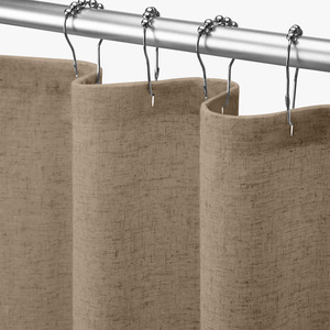 100% Lino impermeable <span class=keywords><strong>baño</strong></span> personalizado <span class=keywords><strong>tela</strong></span> moderna al por mayor <span class=keywords><strong>cortinas</strong></span> <span class=keywords><strong>de</strong></span> ducha lisas Cortina <span class=keywords><strong>de</strong></span> ducha <span class=keywords><strong>de</strong></span> inodoro - Product Image 6