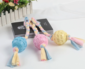 Jouets pour animaux de compagnie en TPR à nœuds, durables, écologiques, interactifs et mignons, vendus en gros. - Product Image 4