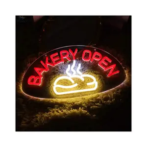 Free Design Erreichen Sie jedes LOGO Muster Bierbar abs LED Brief Anime Bier LED Leucht reklame Pizza Leucht reklame