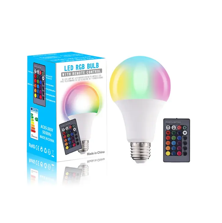 LED Color Changing Light Bulb with Remote Control -Smart Remote Lightbulb - RGB & Multi Colored - Makes a Perfect Gift