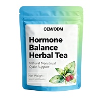 Tisane aux herbes naturelles OEM d'usine : Mélange gingembre, menthe, ortie, framboise pour l'équilibre hormonal, soulagement des douleurs menstruelles et amélioration de l'humeur