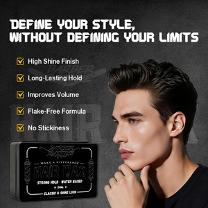 BARBERPASSION โพเมดจัดแต่งทรงผมสูตรเฉพาะ กลิ่นหอมตามสั่ง พร้อมส่วนผสมใหม่จากธรรมชาติ ให้ลุคผมดูเป็นธรรมชาติ ติดทนนาน แว็กซ์จัดแต่งทรงผมสำหรับผู้ชาย - Product Image 3