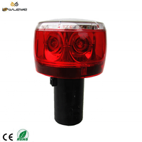Balise solaire de signalisation routière LED haute qualité, clignotante, avec visibilité de 500 m, en matériau PC, pour camions