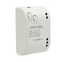 E0702 Módulo de Interruptor Inalámbrico Wifi con Control Remoto Inteligente Tuya, Receptor RF de 7-32V, Relé de 10A, Compatible con Alexa y Google Home