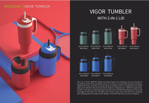 VIGOR serie prodotti invernali 50oz grande capacità 40Oz doppia parete Tumbler natale tazze con coperchi e cannucce - Product Image 3