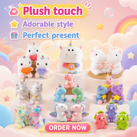 Vente en gros usine : Peluche licorne 24 cm, adorable, kawaii, avec crinière arc-en-ciel, cornes et étoiles, jouet pour machine à griffes et prix de jeu d'arcade