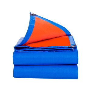 Authentic Rainproof Cloth 2.0-6.0mm Thick Waterproof Blue Orange <b>Tarp</b> For Outdoor Storage - Product Image 1